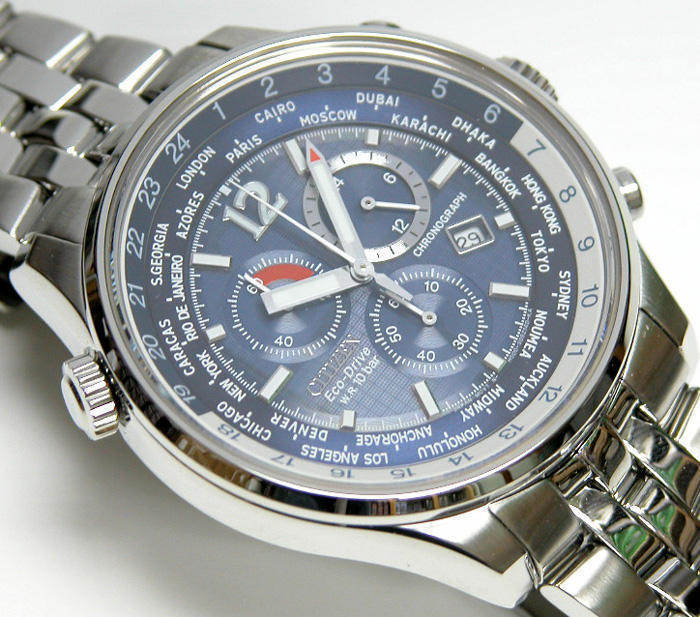 Puleseira Citizen EcoDrive World Time ajuda amigo zE