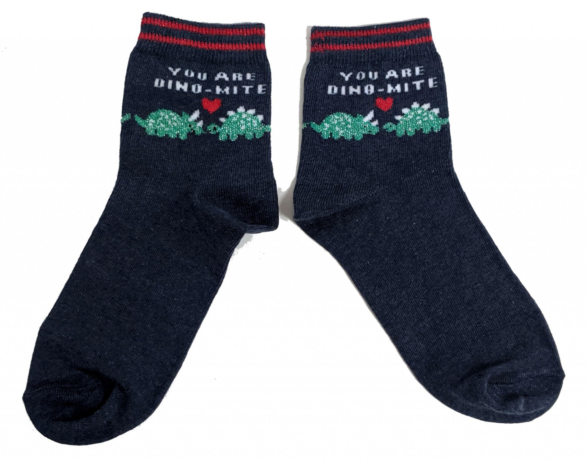 6-10 US LADIES TRICERATOPS CUTE DINOSAUR SOCKS DINO-MITE 4-8 UK 37-42 EUR
