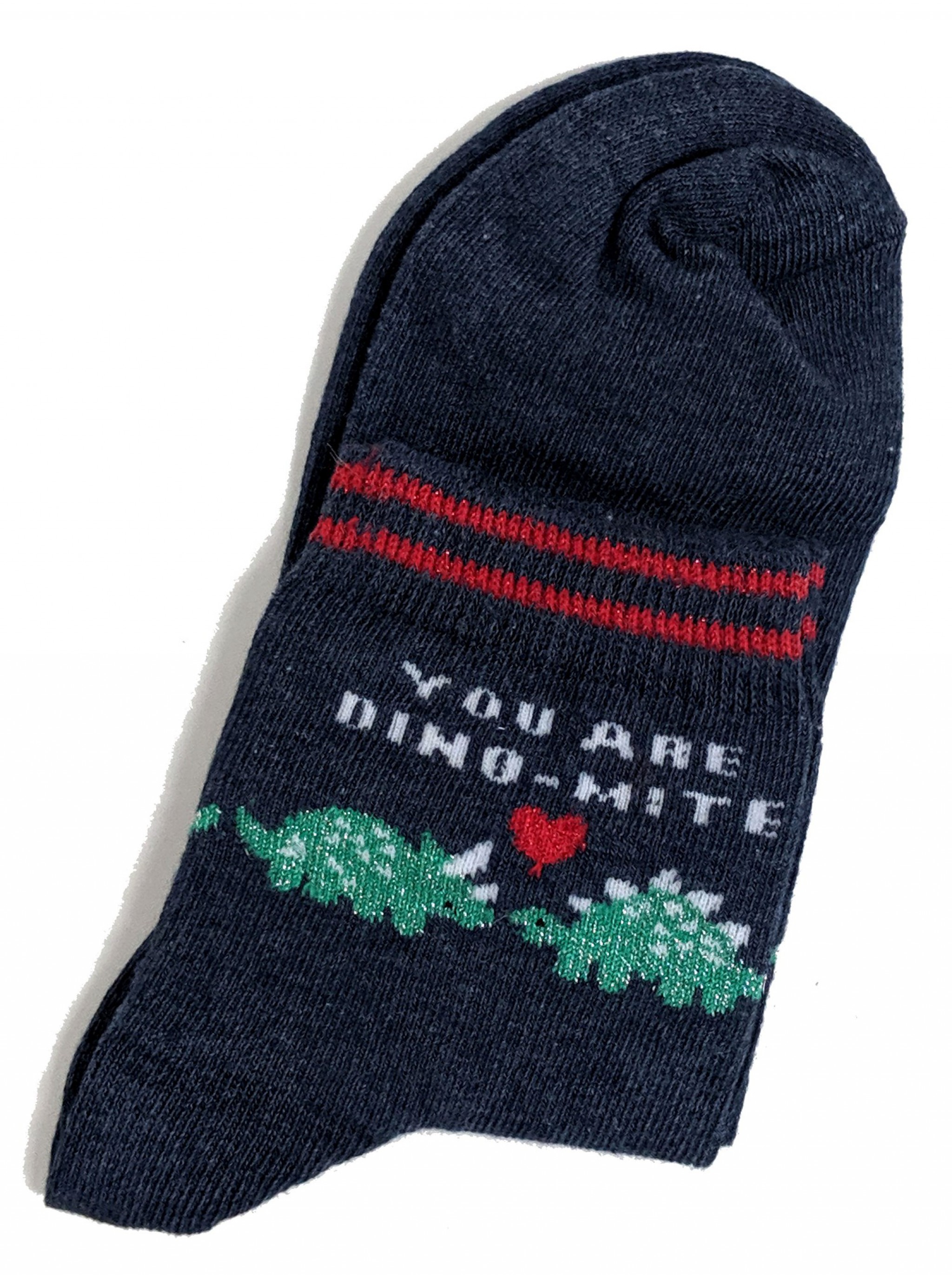 6-10 US LADIES TRICERATOPS CUTE DINOSAUR SOCKS DINO-MITE 4-8 UK 37-42 EUR