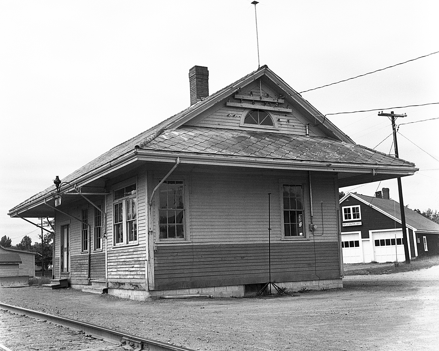 BAR Mapleton, Maine Station on June 25, 1966. (8x10) BAR Mapleton, Maine Station on June 25, 1966. (8x10)