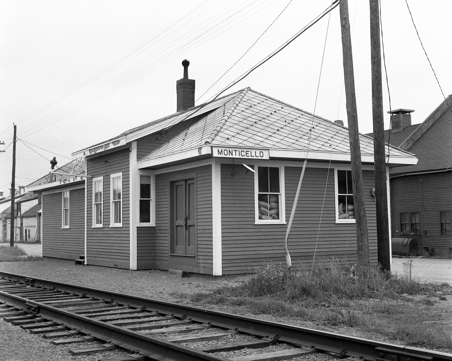 Bangor & Aroostook Monticello, ME Station 6/26/66 (8x10) Bangor & Aroostook Monticello, ME Station 6/26/66 (8x10)