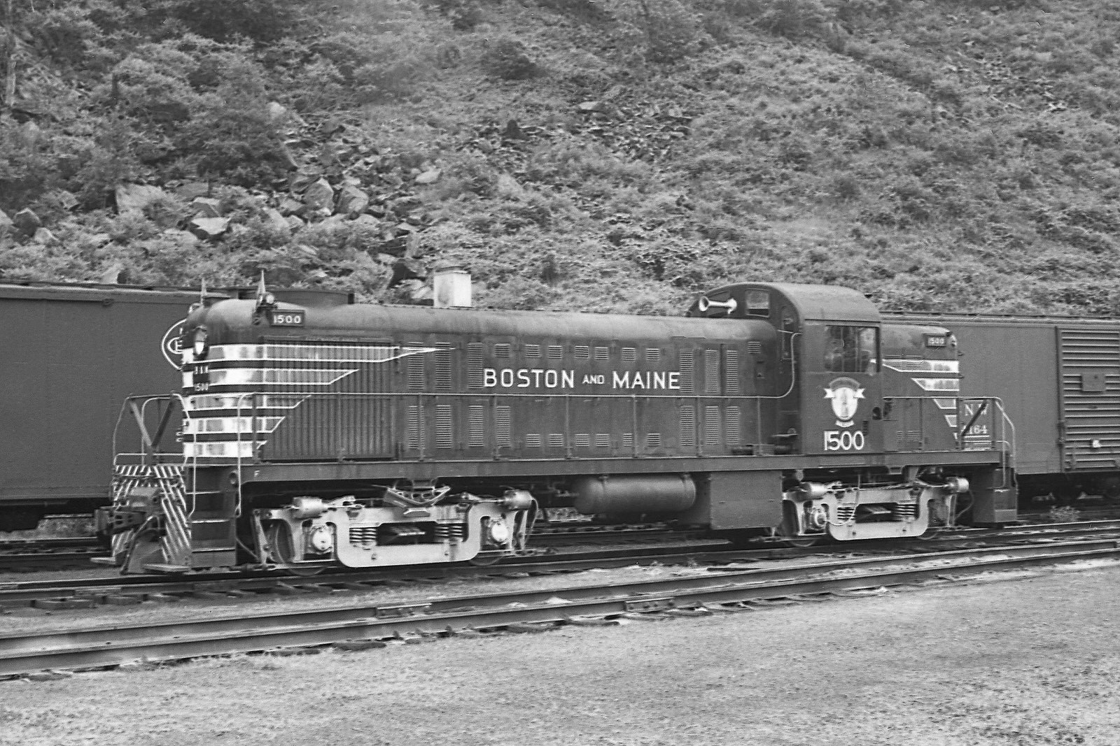 B&M Alco RS2 #1500 at North Walpole, NH. B&M Alco RS2 #1500 at North Walpole, NH.