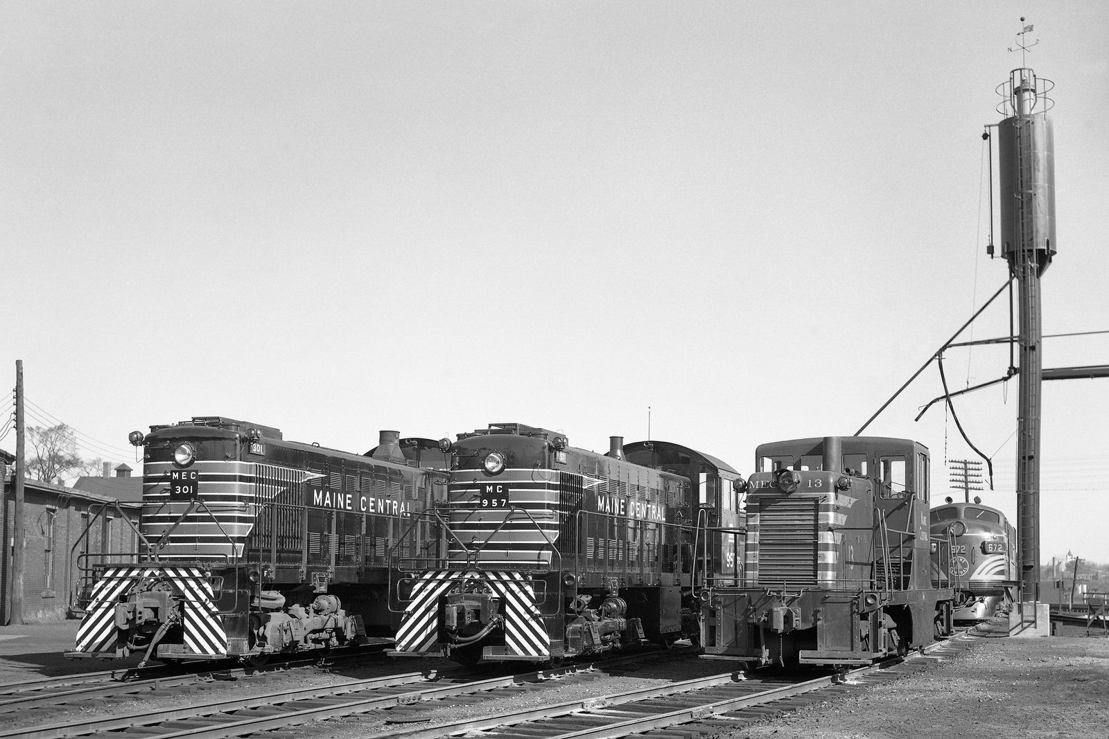 Maine Central power at Bangor, ME. Date unknown. (8x10) Maine Central power at Bangor, ME. Date unknown. (8x10)