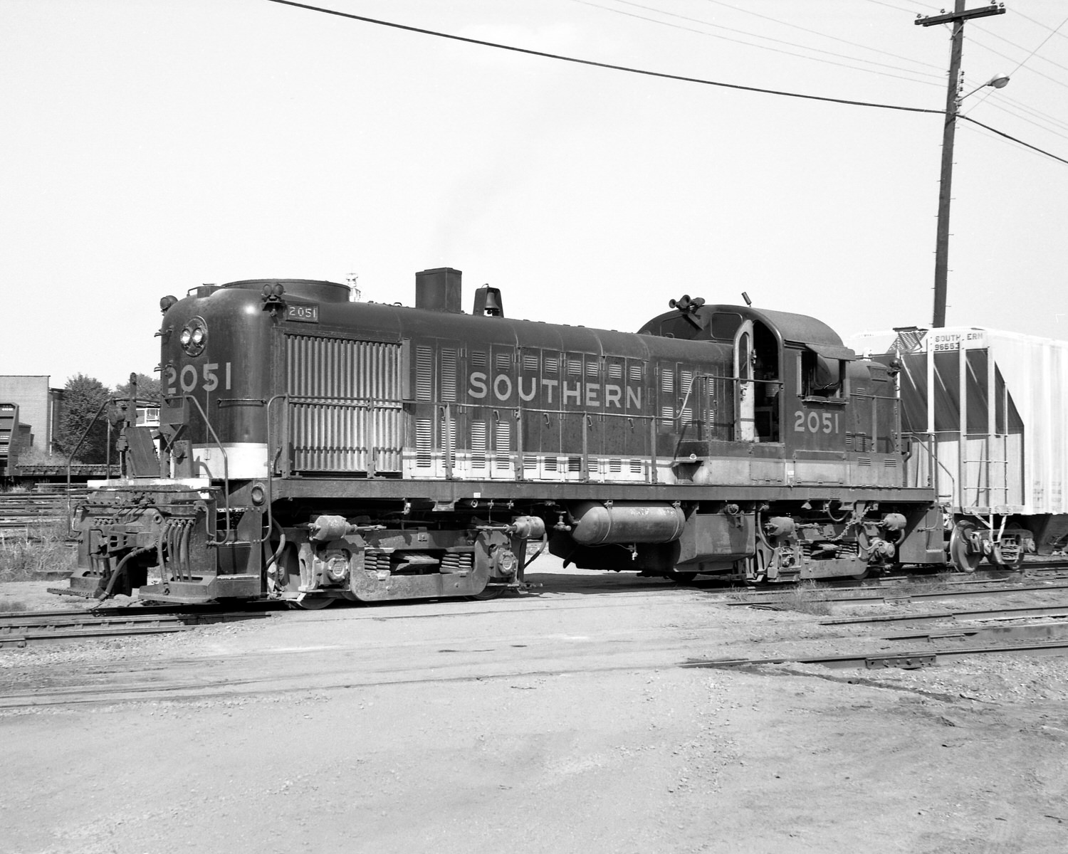 Southern Railway Alco RS3 #2051 at Charlotte, NC on 10/12/1969. (8x10) Southern Railway Alco RS3 #2051 at Charlotte, NC on 10/12/1969. (8x10)
