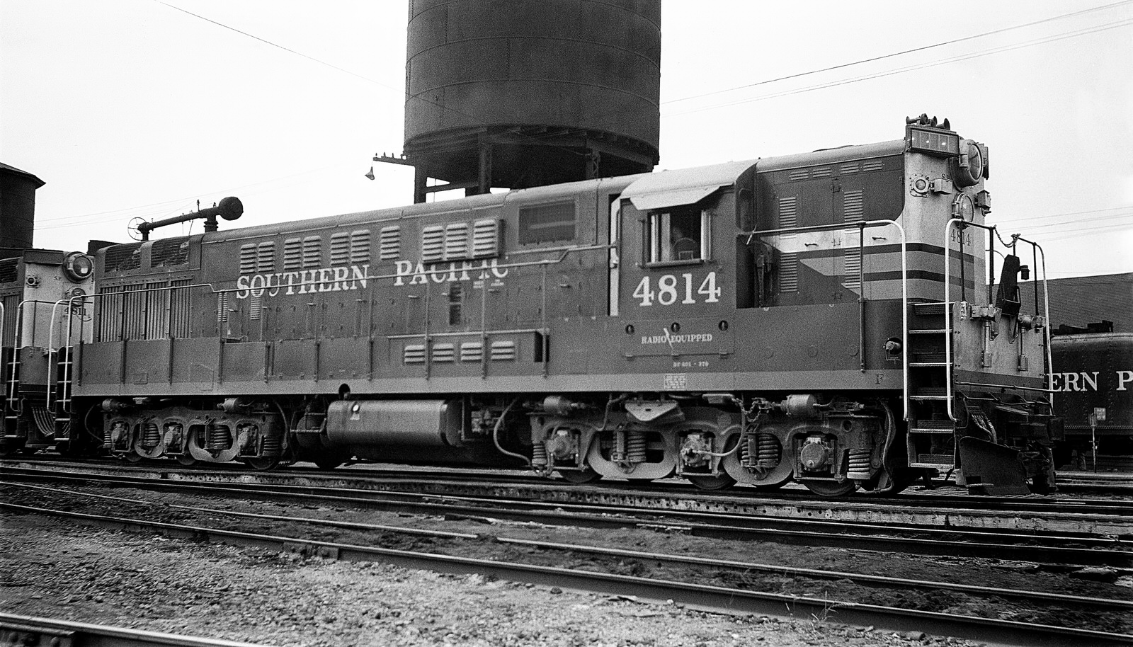 SP F-M H24-66 #4814 at Watsonville, CA during 7/1956. (8x14) SP F-M H24-66 #4814 at Watsonville, CA during 7/1956. (8x14)