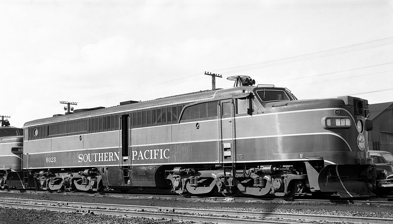 Southern Pacific Alco PA2 #6023 at Oakland, CA on 3/19/1954. (8x14) Southern Pacific Alco PA2 #6023 at Oakland, CA on 3/19/1954. (8x14)