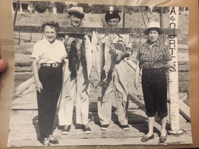 1950s PHOTO ALBUM, BEVERLY HILLS, SPORTS FISHING..-img-0