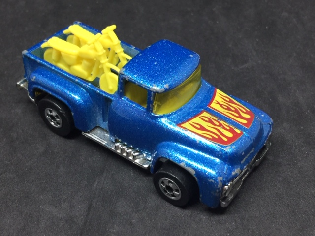 1973 MATTEL HOT WHEELS DARK BLUE FORD TRUCK-img-0