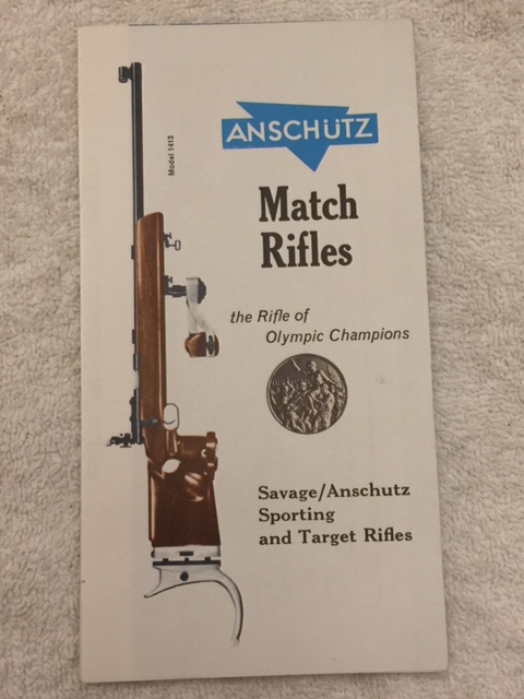 1960's SAVAGE ANSCHUTZ MATCH RIFLES CATALOG-img-0