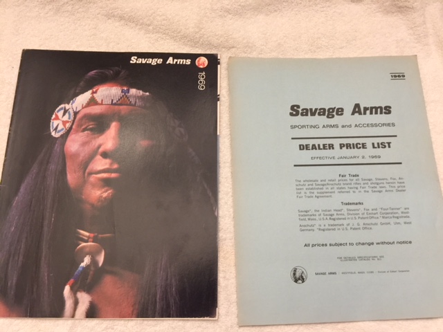 1969 SAVAGE ARMS CO CATALOG & PRICE LIST-img-0