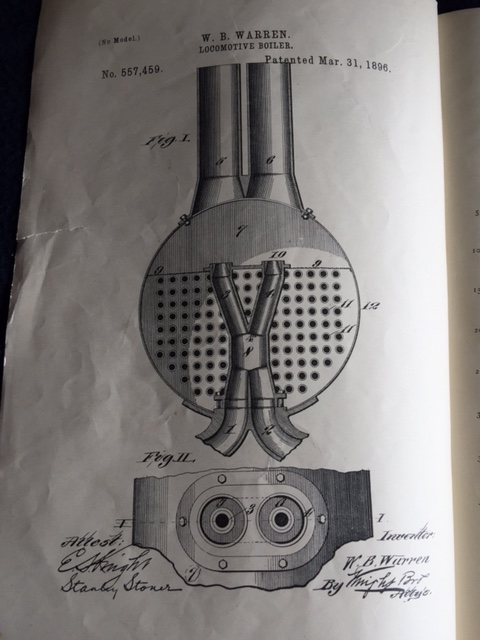 1896 U.S. Patent Railroad Double Locomotive-Boiler-img-0