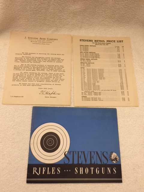 1939 Stevens Arms Co.Catalog 75 Year Anniversary-img-0