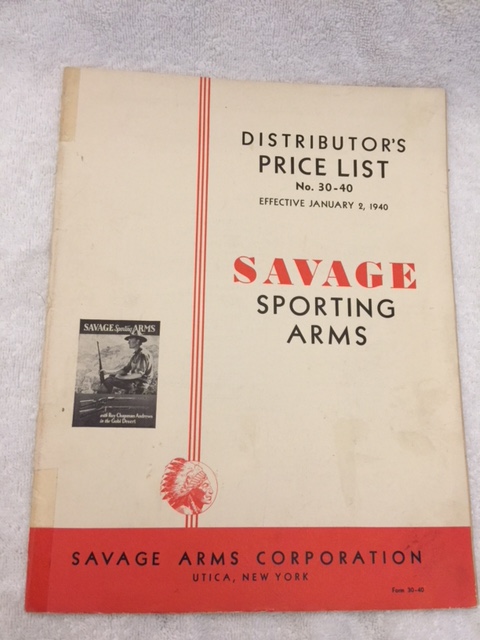 1940 Savage Sporting Arms Catalog No. 30-40-img-0