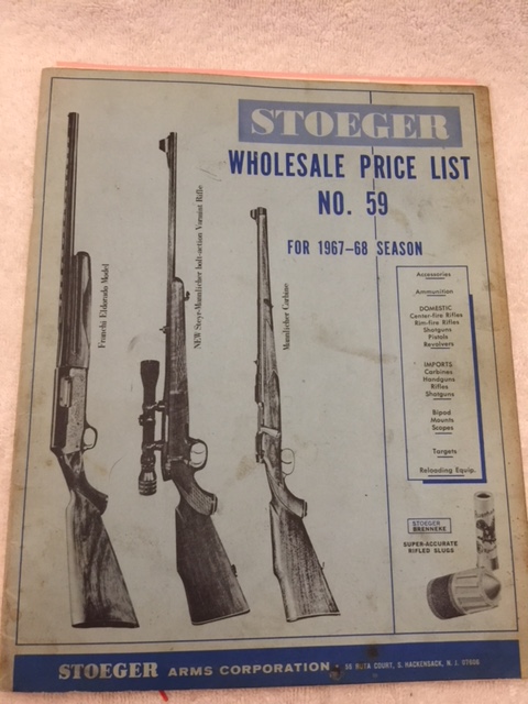 1967-68 STOGER ARMS Catalog No. 59 Distributor's-img-0