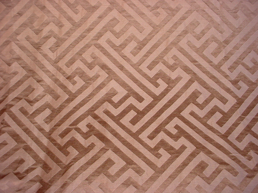 1y Ralph Lauren Lcf67627f Elms Fretwork Bronze Silk Greek Key Elms Fretwork Bronze Silk Greek Key